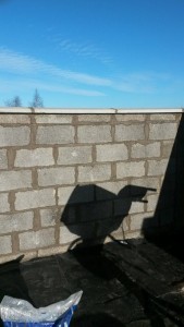 New outside wall built