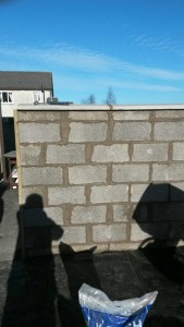 New outside wall built