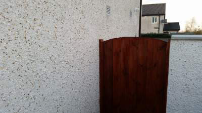 New outside wall built